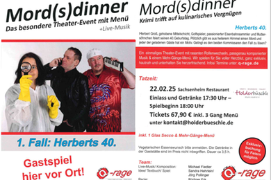 Mord(s)dinner: 1. Fall Herberts 40. - Theater Q Rage 