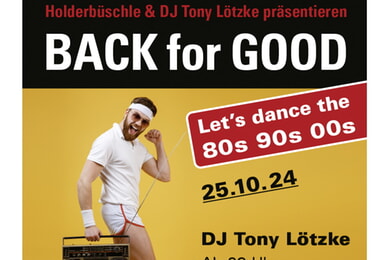 Back for Good  - lets dance 80s 90s 00s